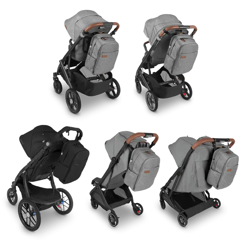 UPPAbaby Changing Backpack - Greyson (Charcoal Mélange/Saddle Leather) UPPAbaby