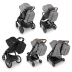 UPPAbaby Changing Backpack - Greyson (Charcoal Mélange/Saddle Leather) UPPAbaby