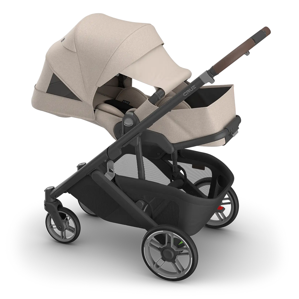UPPAbaby Cruz V3 Stroller - Ada (Sandstone Mélange/Carbon Frame/Chestnut Leather) UPPAbaby