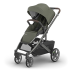 UPPAbaby Cruz V3 Stroller - Evelyn (Meadow Green/Graphite Frame/Chestnut Leather) UPPAbaby