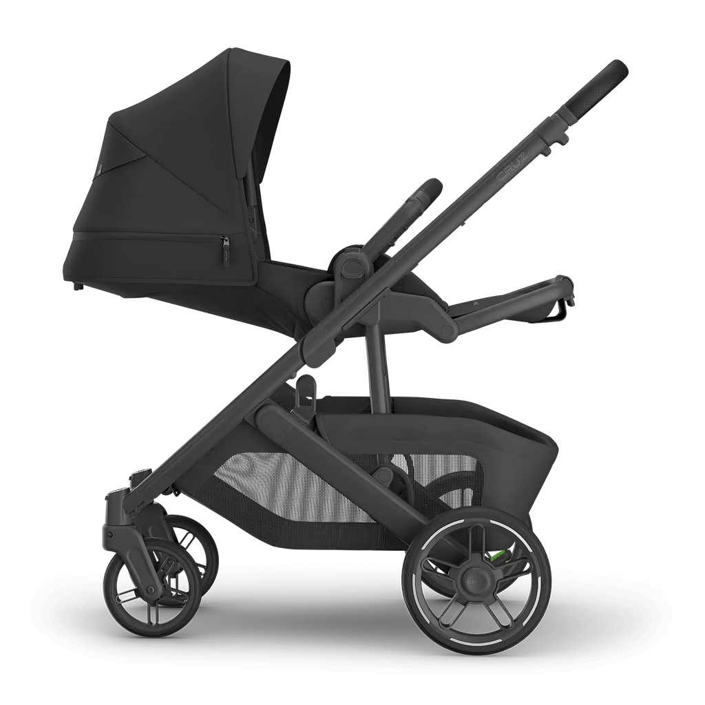 UPPAbaby Cruz V3 Stroller - James (Black/Carbon Frame/Black Leather) UPPAbaby