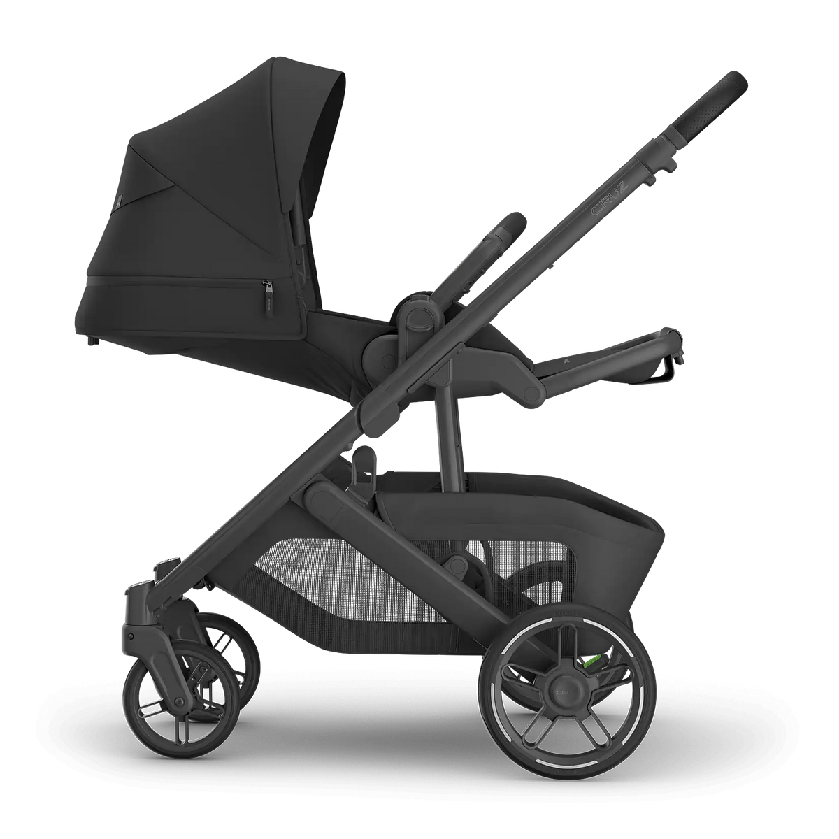 UPPAbaby Cruz V3 Stroller - James (Black/Carbon Frame/Black Leather) UPPAbaby