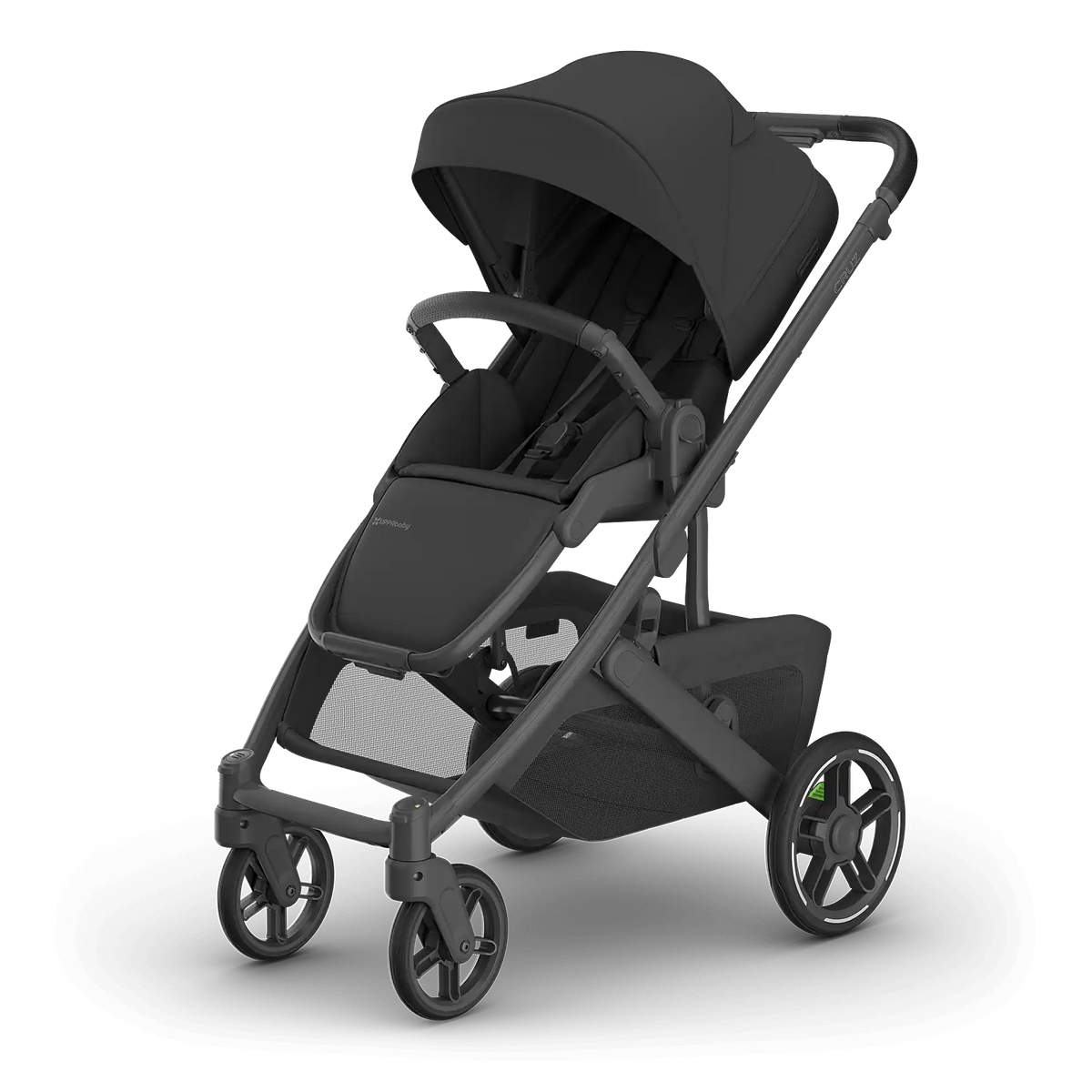 UPPAbaby Cruz V3 Stroller - James (Black/Carbon Frame/Black Leather) UPPAbaby