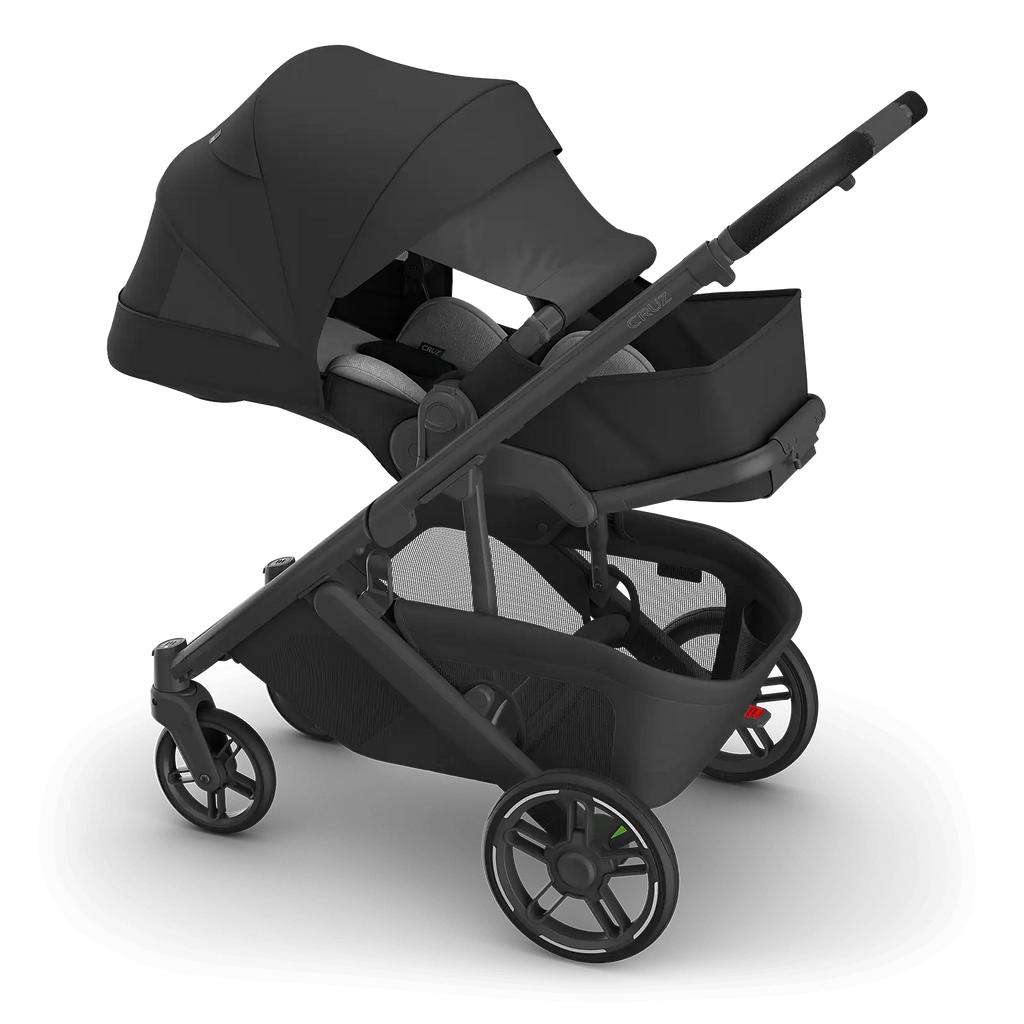 UPPAbaby Cruz V3 Stroller - James (Black/Carbon Frame/Black Leather) UPPAbaby