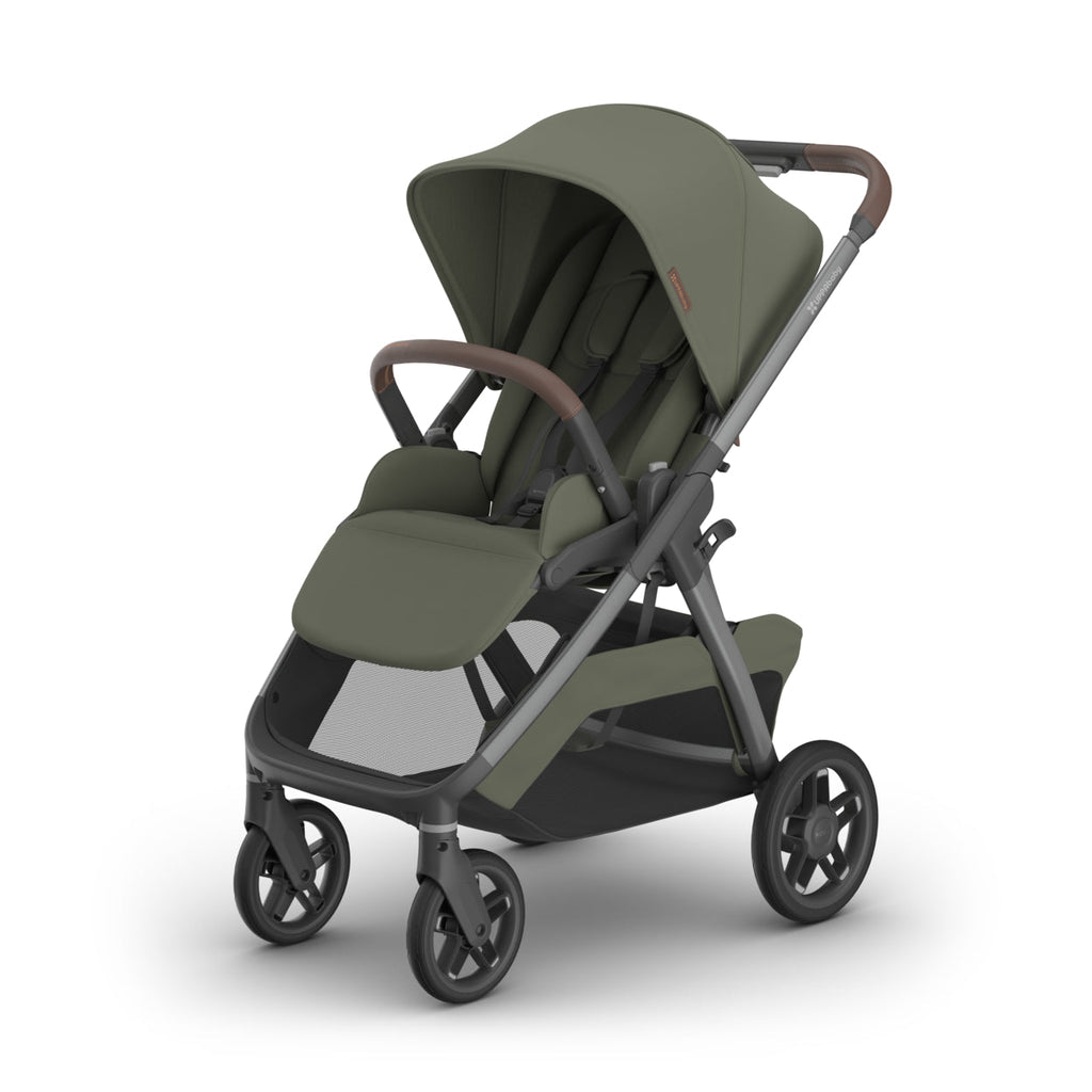 UPPAbaby Kona Stroller - Evelyn (Meadow Green/Chestnut Leather/Graphite Frame) UPPAbaby