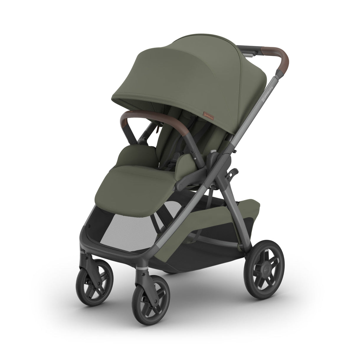 UPPAbaby Kona Stroller - Evelyn (Meadow Green/Chestnut Leather/Graphite Frame) UPPAbaby