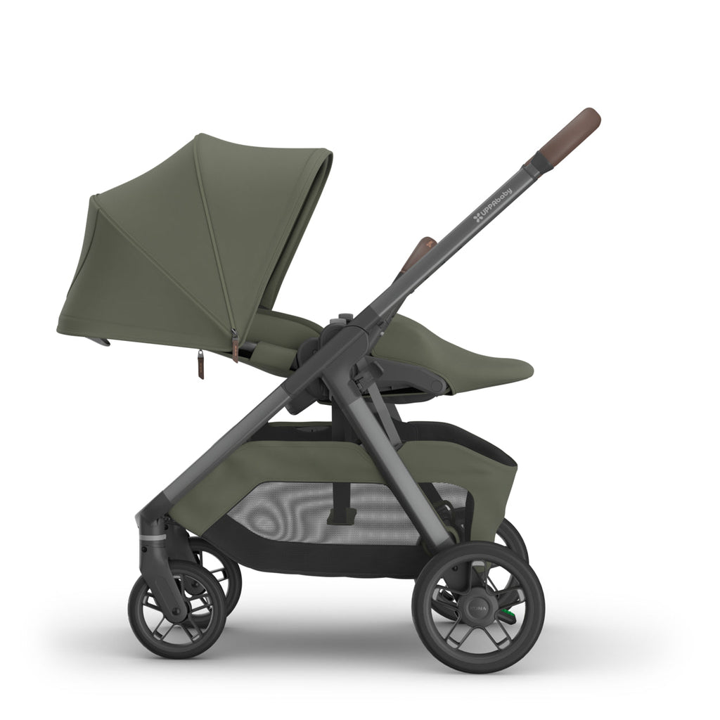 UPPAbaby Kona Stroller - Evelyn (Meadow Green/Chestnut Leather/Graphite Frame) UPPAbaby