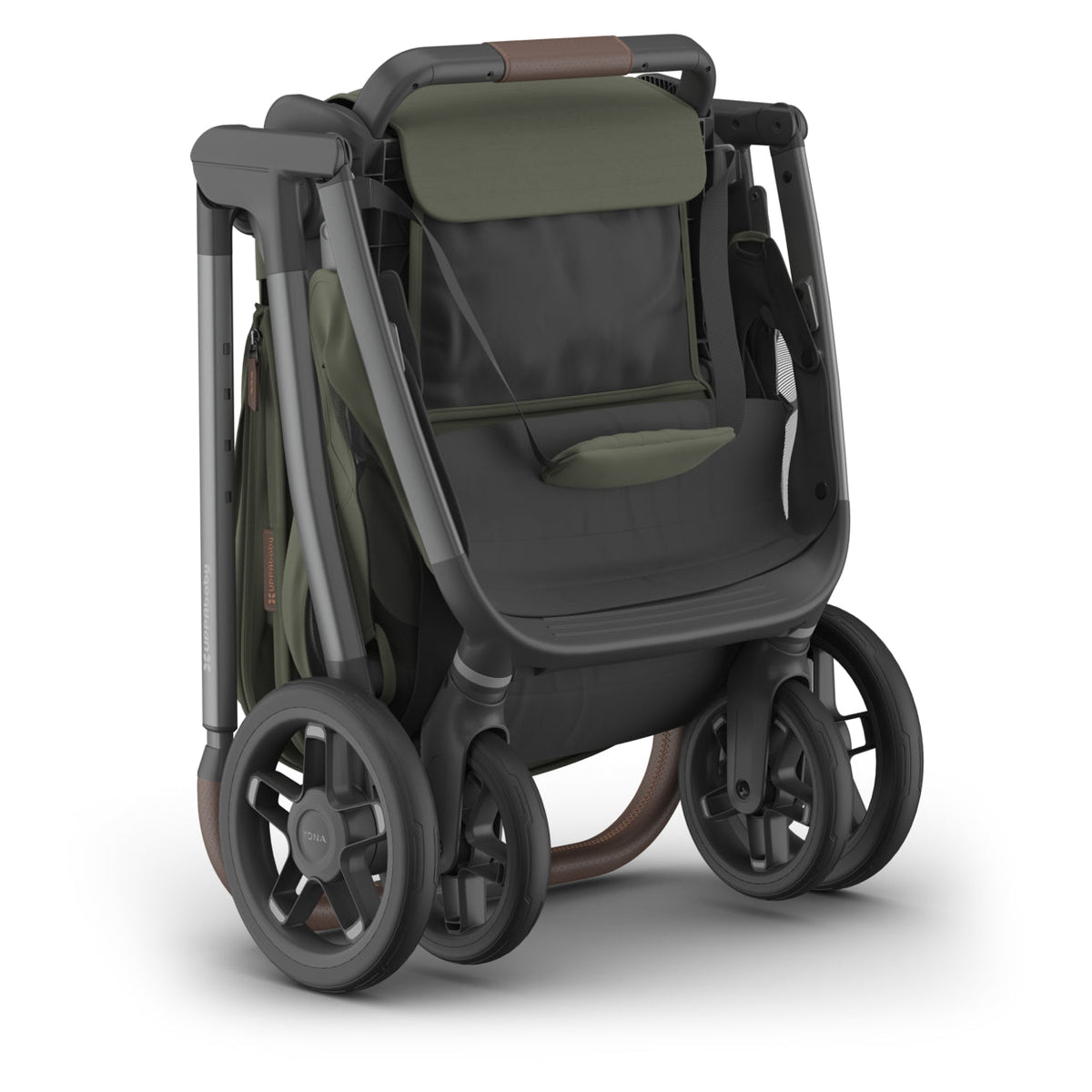 UPPAbaby Kona Stroller - Evelyn (Meadow Green/Chestnut Leather/Graphite Frame) UPPAbaby