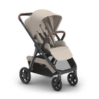 UPPAbaby Kona Stroller - Ada (Sandstone Mélange/Chestnut Leather/Carbon Frame) UPPAbaby
