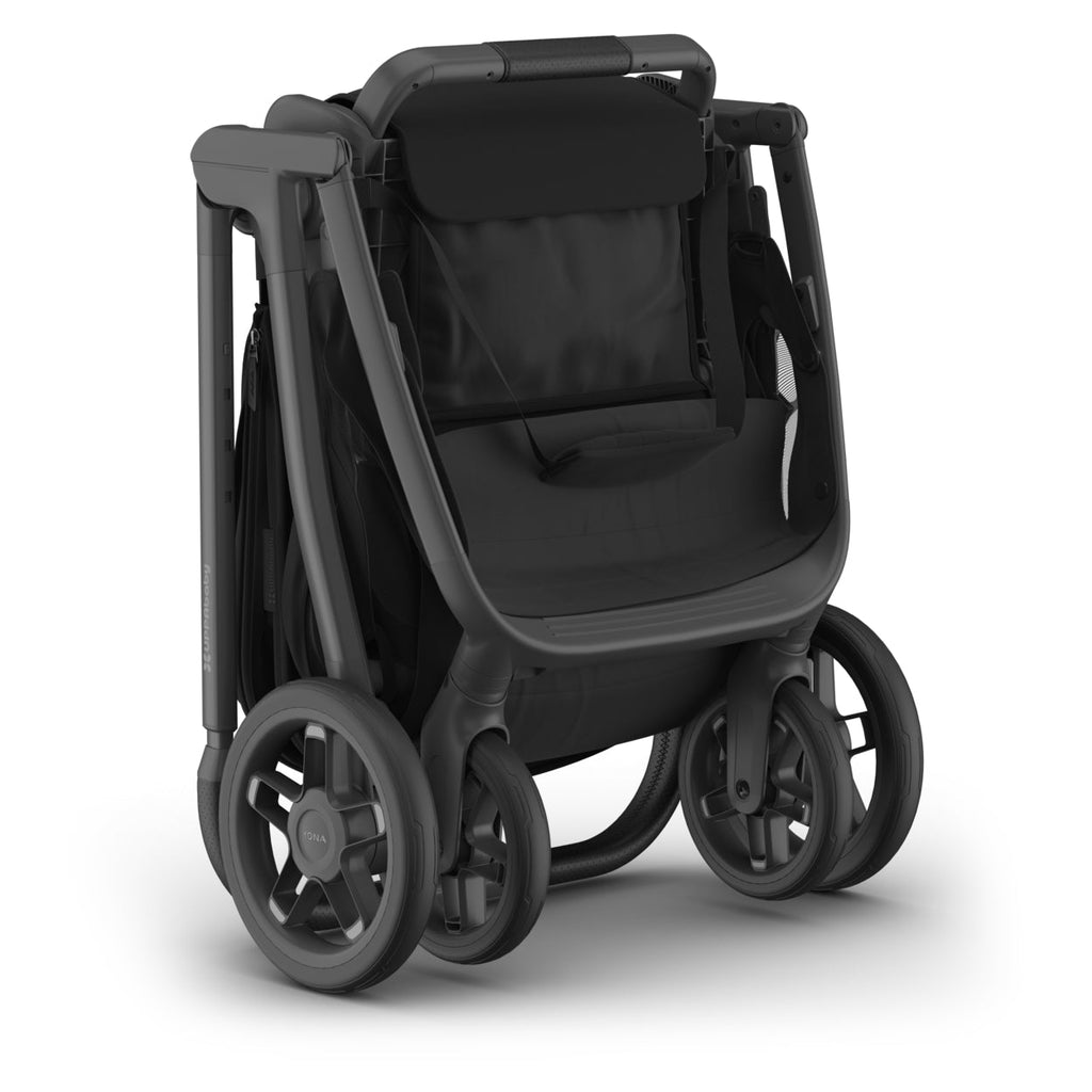 UPPAbaby Kona Stroller - James (Black/Black Leather/Carbon Frame) UPPAbaby