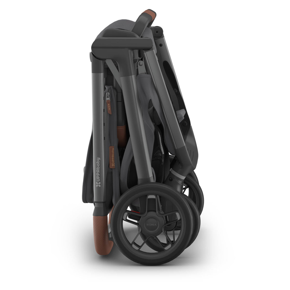 UPPAbaby Kona Stroller - Rowan (Graphite/Graphite Frame/Saddle Leather) UPPAbaby