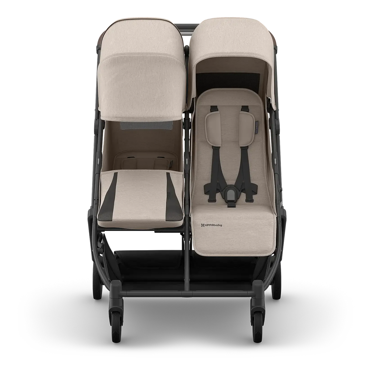 UPPAbaby Minu Duo - Ada (Sandstone Mélange/Carbon Frame/Chestnut Leather) UPPAbaby