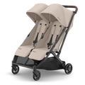 UPPAbaby Minu Duo - Ada (Sandstone Mélange/Carbon Frame/Chestnut Leather) UPPAbaby