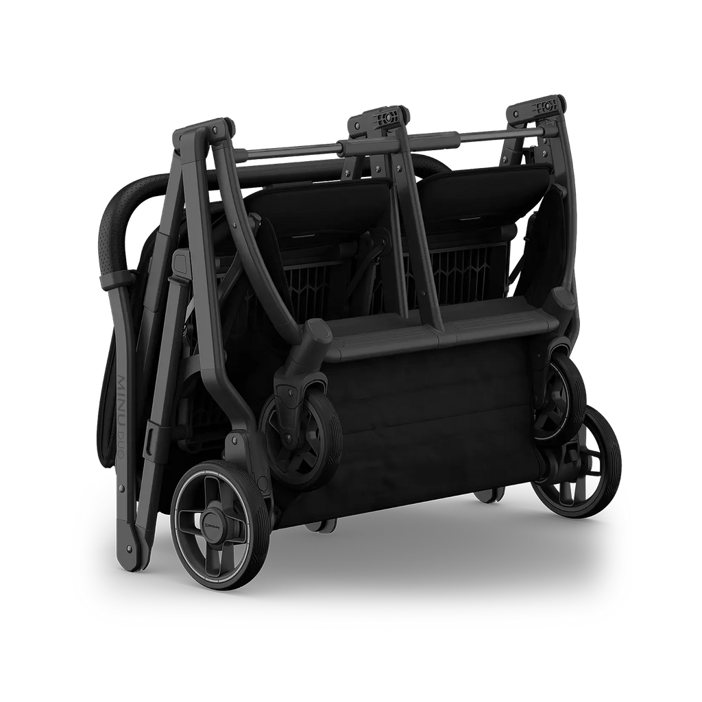 UPPAbaby Minu Duo - James (Black/Carbon Frame/Black Leather) UPPAbaby