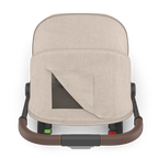 UPPAbaby Minu V3 Stroller - (Ada Sandstone Mélange/Carbon Frame/Chestnut Leather) UPPAbaby