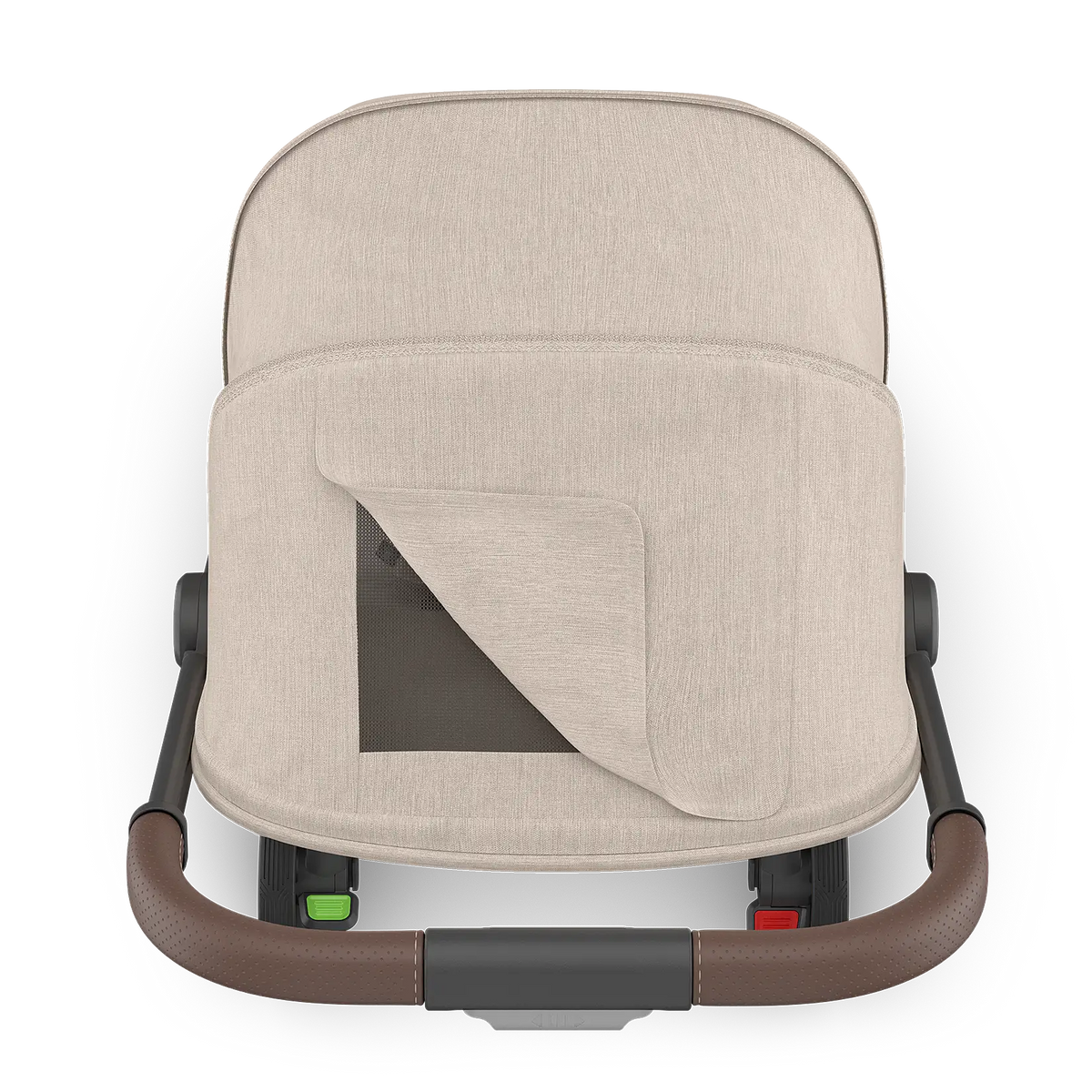 UPPAbaby Minu V3 Stroller - (Ada Sandstone Mélange/Carbon Frame/Chestnut Leather) UPPAbaby