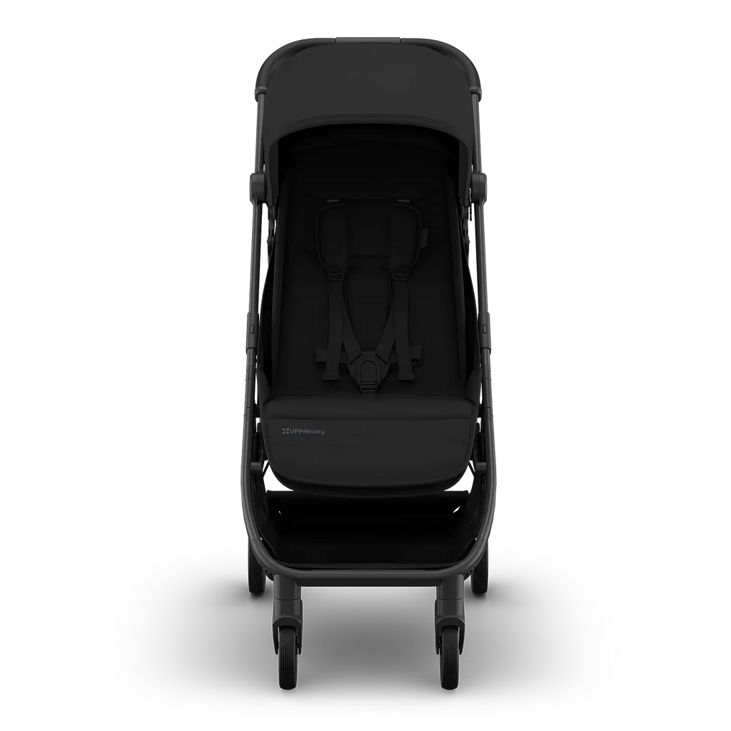 UPPAbaby Minu V3 Stroller - James (Black/Carbon Frame/Black Leather) UPPAbaby