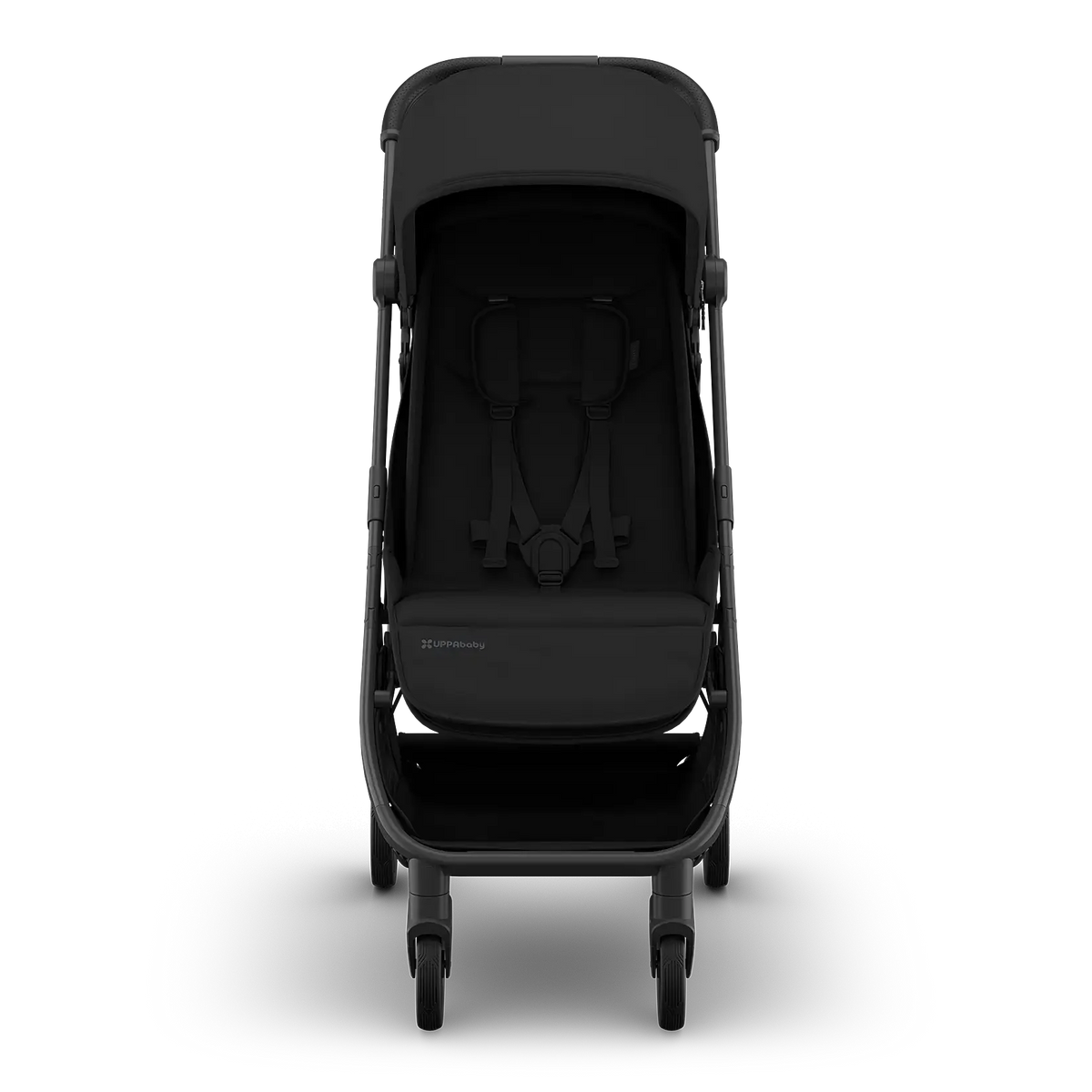 UPPAbaby Minu V3 Stroller - James (Black/Carbon Frame/Black Leather) UPPAbaby