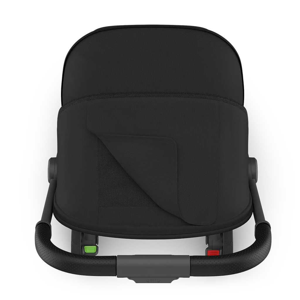 UPPAbaby Minu V3 Stroller - James (Black/Carbon Frame/Black Leather) UPPAbaby