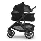 UPPAbaby V3 Bassinet - James (Black/Carbon Frame/Black Leather) UPPAbaby
