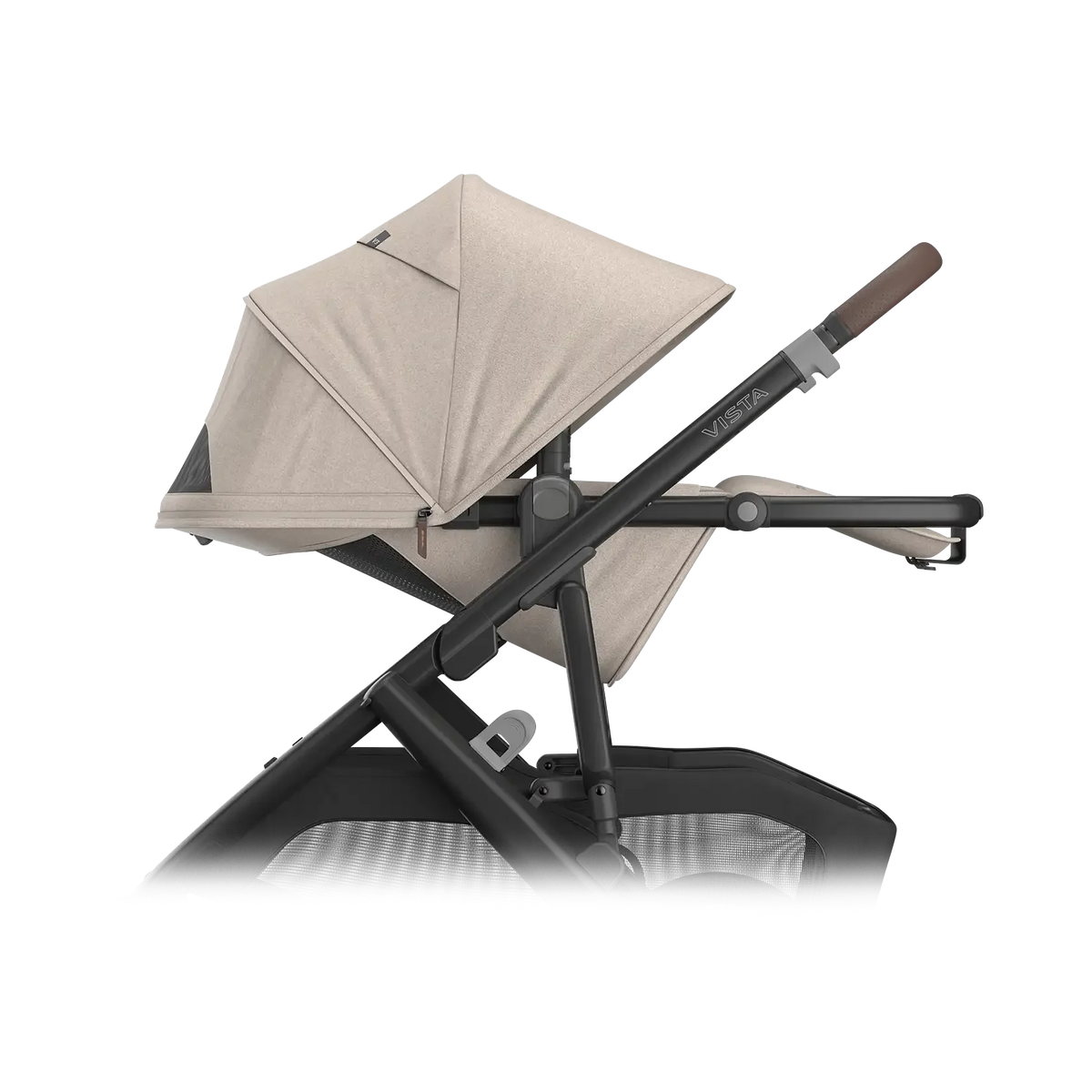UPPAbaby Vista V3 Stroller - Ada (Sandstone Mélange/Carbon Frame/Chestnut Leather) UPPAbaby