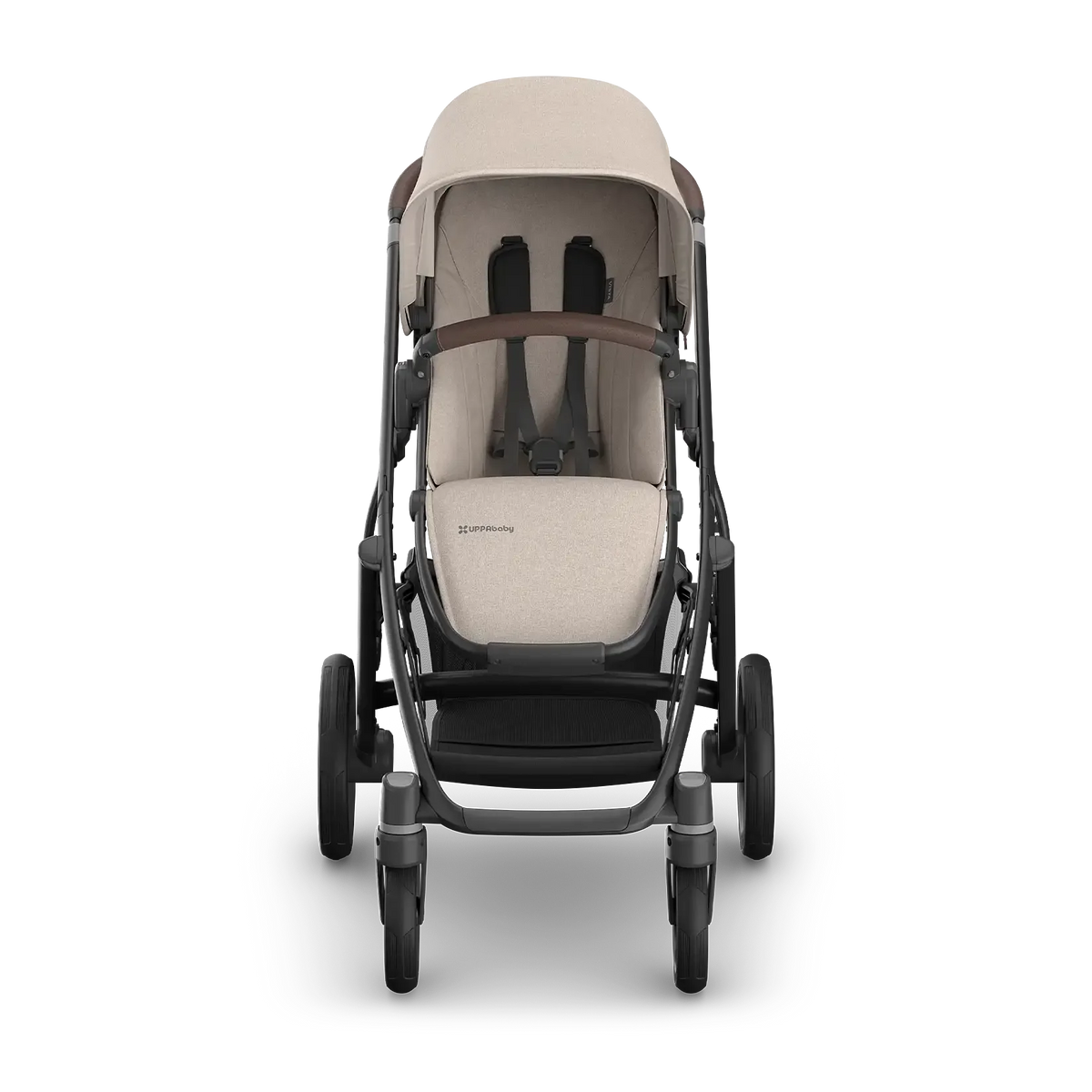 UPPAbaby Vista V3 Stroller - Ada (Sandstone Mélange/Carbon Frame/Chestnut Leather) UPPAbaby