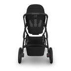 UPPAbaby Vista V3 Stroller - James (Black/Carbon Frame/Black Leather) UPPAbaby