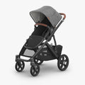 UPPAbaby Vista V3 Stroller - Greyson (Charcoal Melange/Carbon Frame/Saddle Leather) UPPAbaby