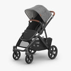 UPPAbaby Vista V3 Stroller - Greyson (Charcoal Melange/Carbon Frame/Saddle Leather) UPPAbaby