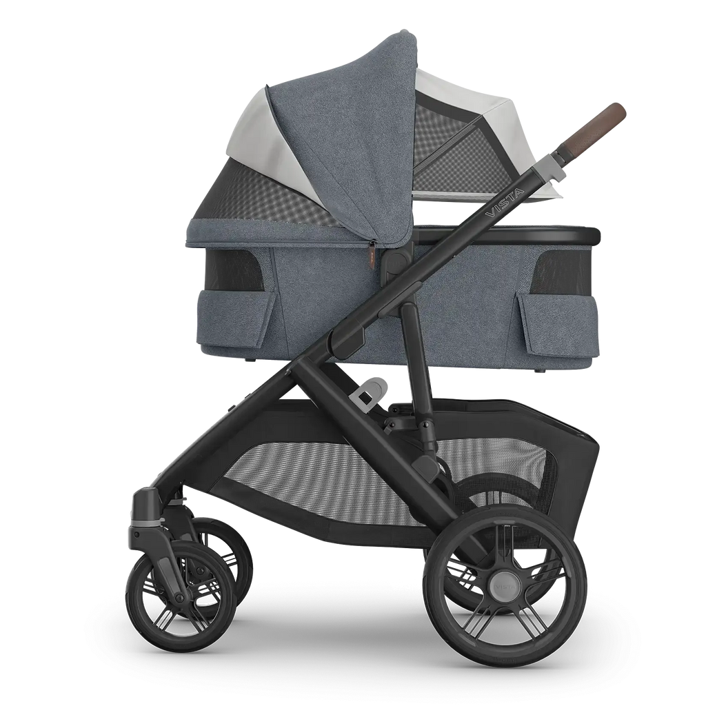 UPPAbaby Bassinet V3 - Julian (Dusty Blue Mélange/Carbon Frame) UPPAbaby