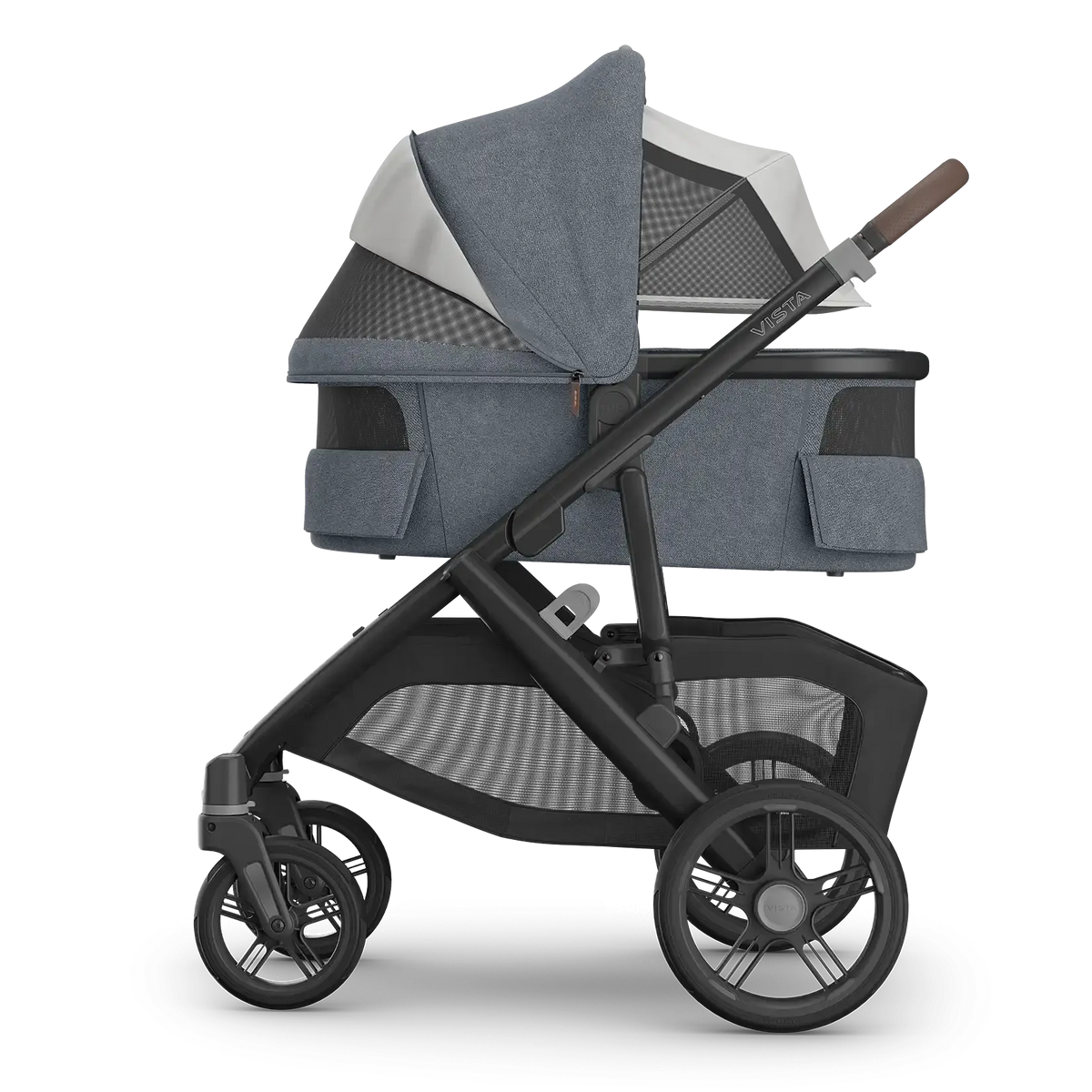 UPPAbaby Bassinet V3 - Julian (Dusty Blue Mélange/Carbon Frame) UPPAbaby