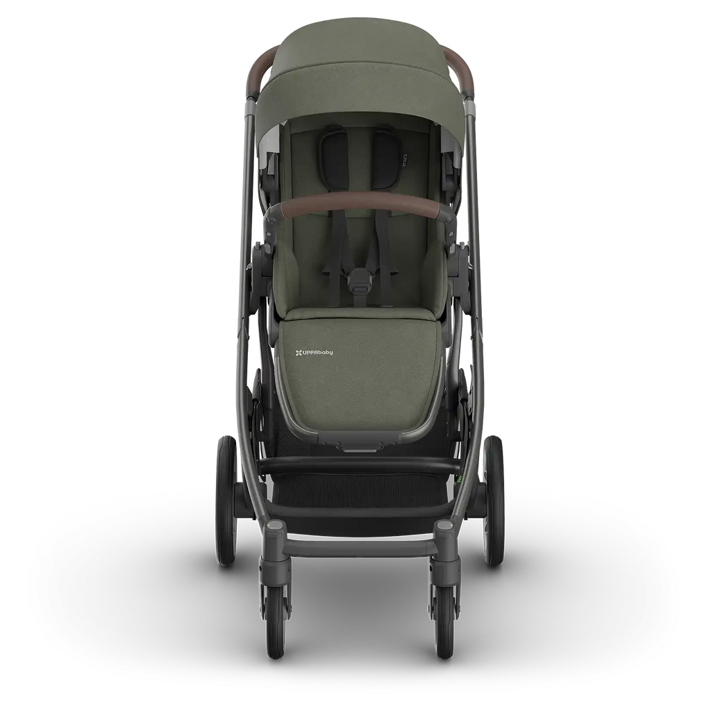 UPPAbaby Cruz V3 Stroller - Evelyn (Meadow Green/Graphite Frame/Chestnut Leather) UPPAbaby
