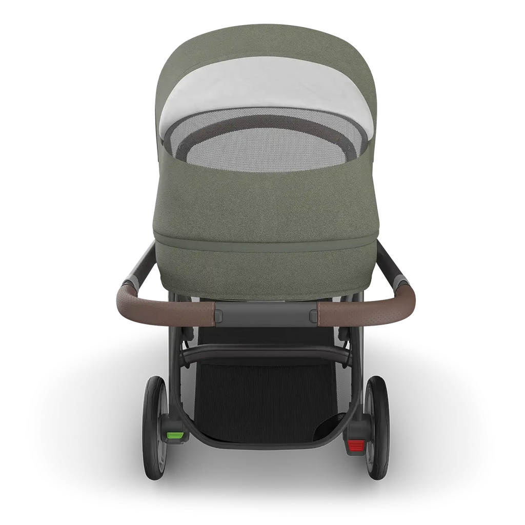 UPPAbaby Cruz V3 Stroller - Evelyn (Meadow Green/Graphite Frame/Chestnut Leather) UPPAbaby