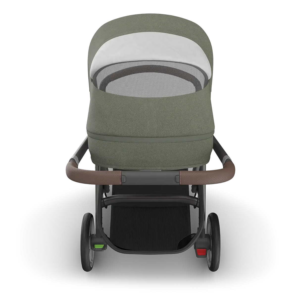 UPPAbaby Cruz V3 Stroller - Evelyn (Meadow Green/Graphite Frame/Chestnut Leather) UPPAbaby