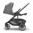 UPPAbaby Cruz V3 Stroller - Greyson (Charcoal Mélange | Carbon Frame | Saddle Leather) UPPAbaby