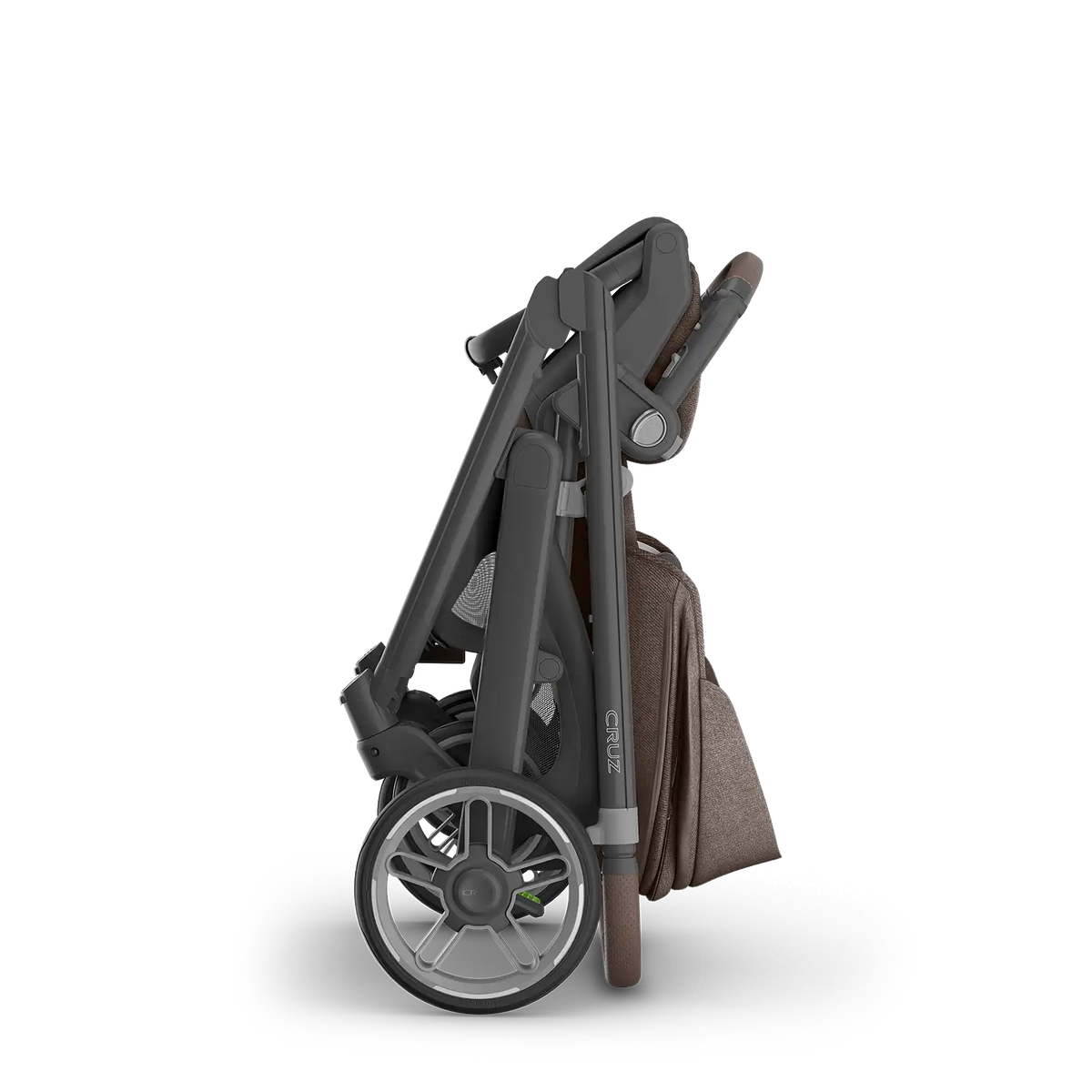 UPPAbaby Cruz V3 Stroller - Owen (Mocha Mélange/Carbon Frame/Chestnut Leather) UPPAbaby