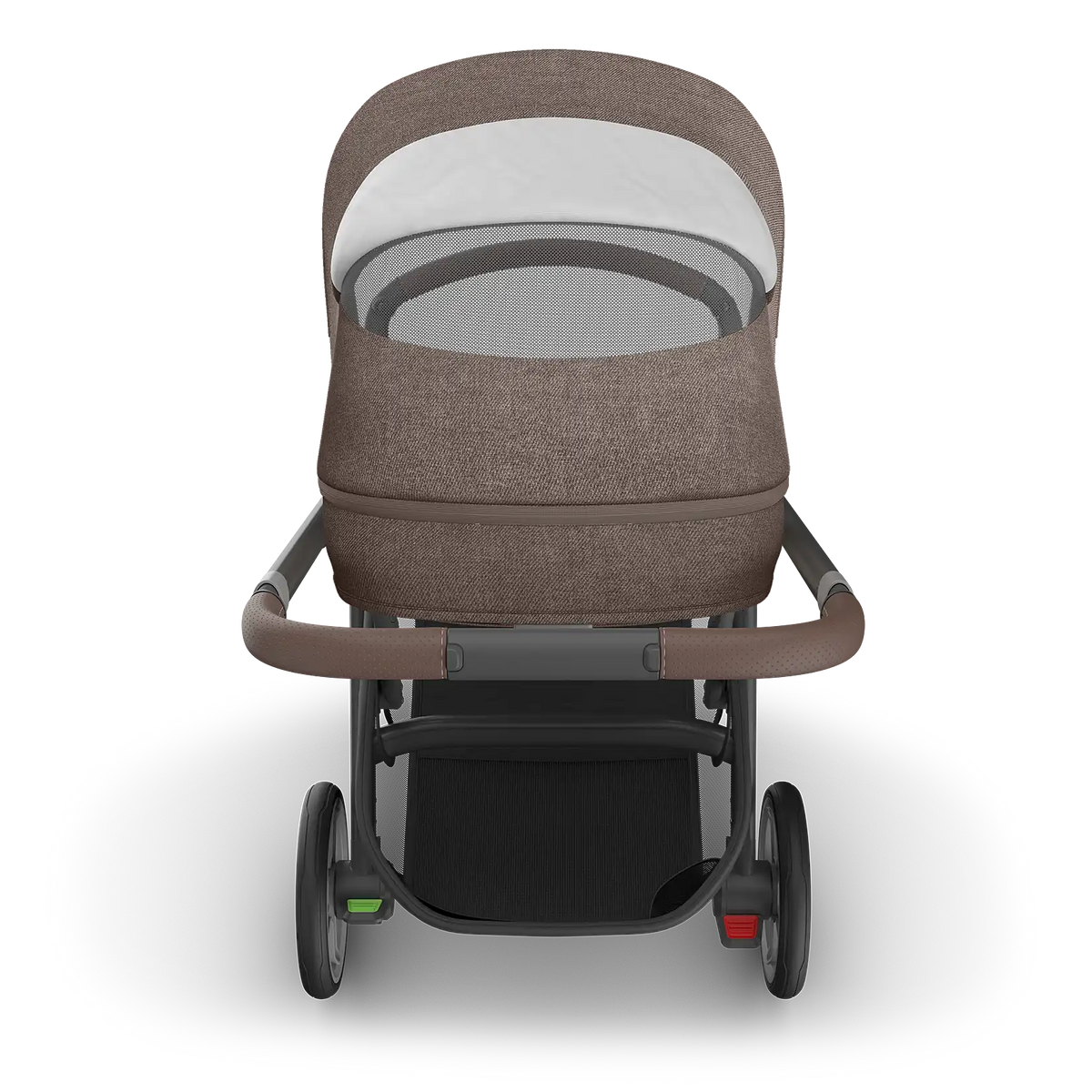 UPPAbaby Cruz V3 Stroller - Owen (Mocha Mélange/Carbon Frame/Chestnut Leather) UPPAbaby