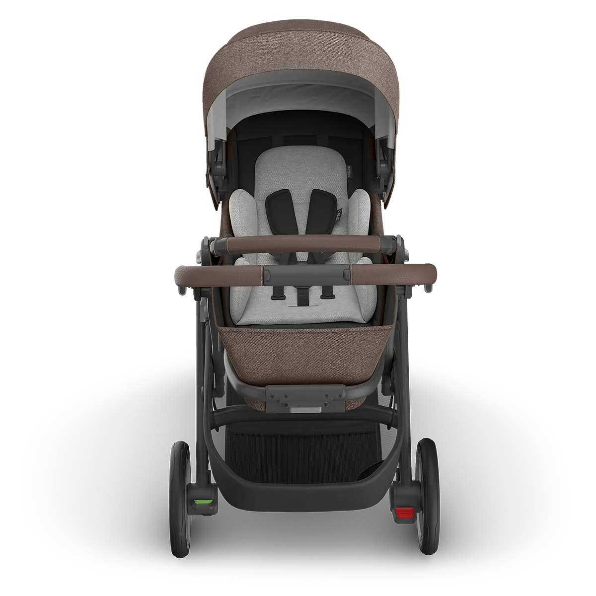 UPPAbaby Cruz V3 Stroller - Owen (Mocha Mélange/Carbon Frame/Chestnut Leather) UPPAbaby