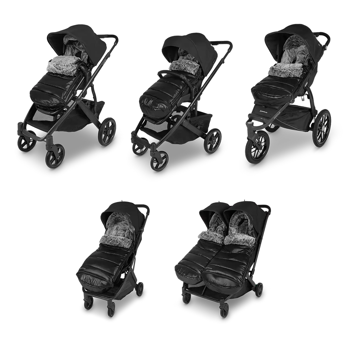 UPPAbaby CozyGanoosh Luxe - Lyla (Onyx Nylon) 7 a.m. Enfant