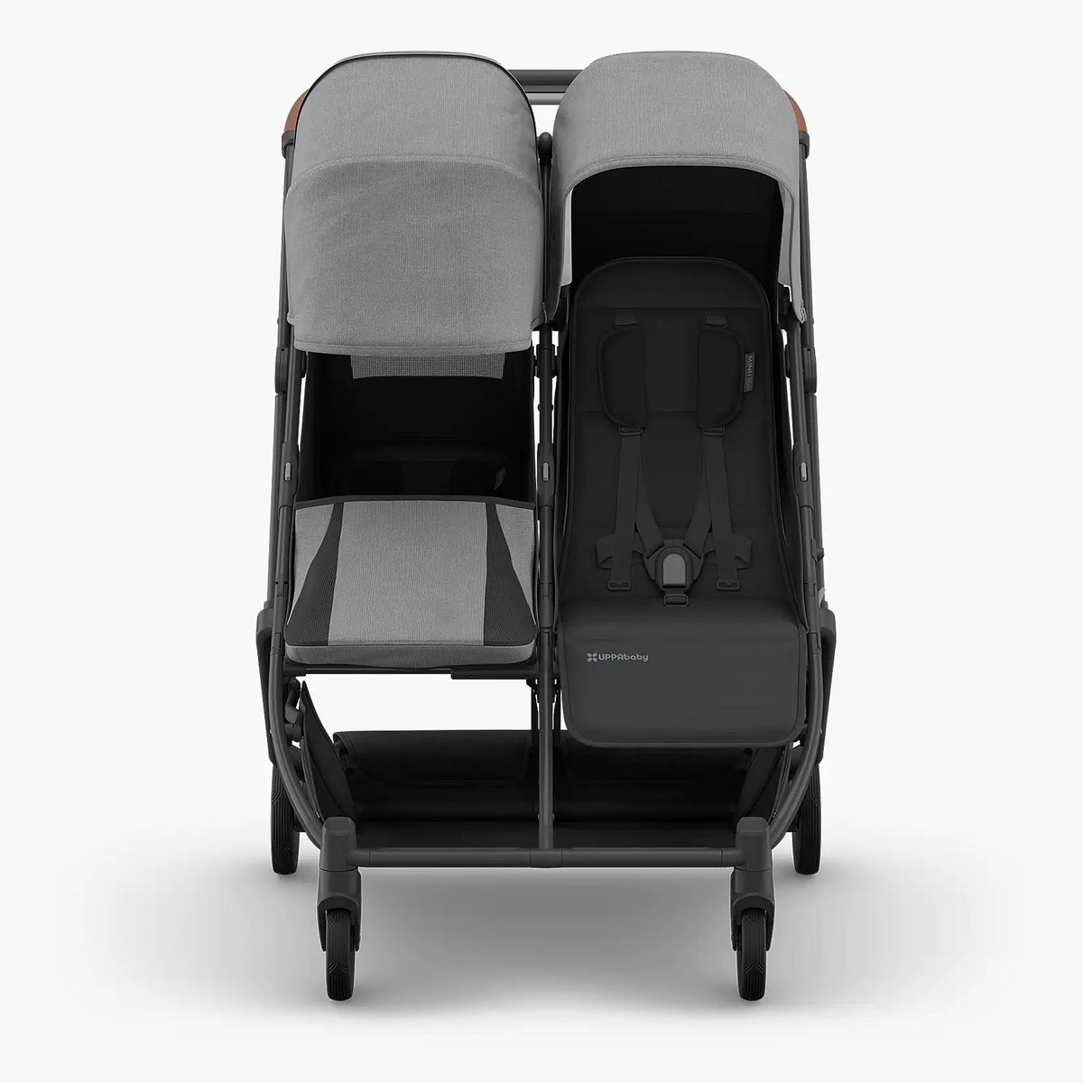 UPPAbaby Minu Duo - Greyson (Charcoal Mélange/Carbon Frame/Saddle Leather) UPPAbaby