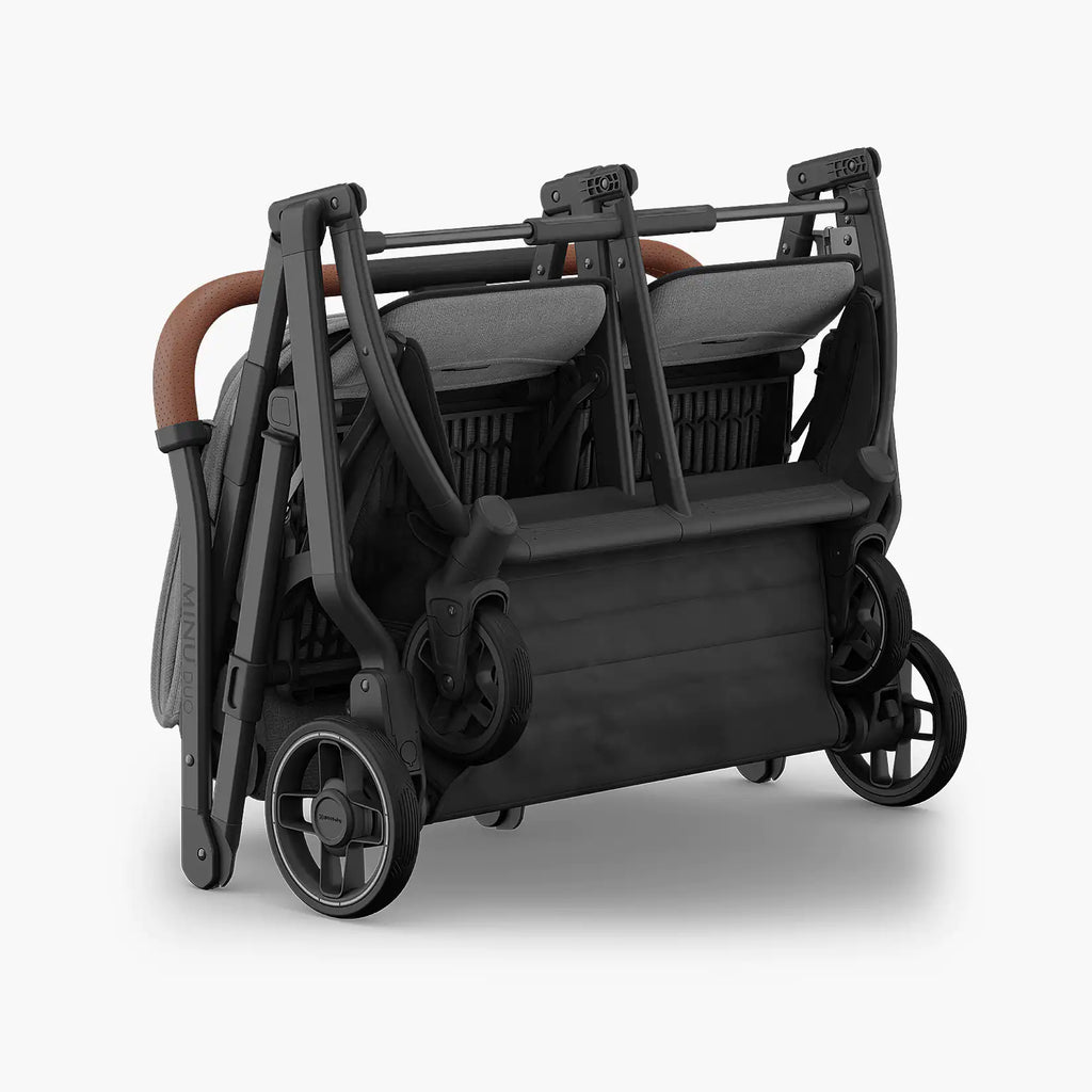 UPPAbaby Minu Duo - Greyson (Charcoal Mélange/Carbon Frame/Saddle Leather) UPPAbaby