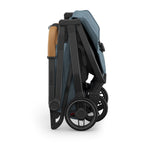 UPPAbaby Minu V3 Stroller - Dillan (Stone Blue/Carbon Frame/Sand Leather) UPPAbaby