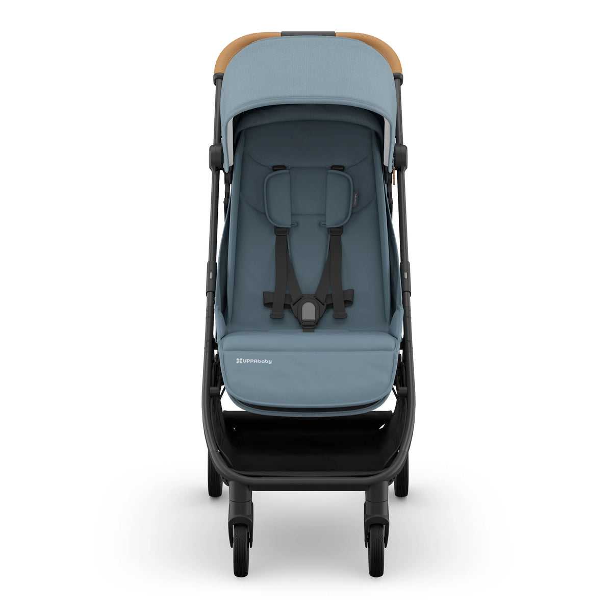 UPPAbaby Minu V3 Stroller - Dillan (Stone Blue/Carbon Frame/Sand Leather) UPPAbaby