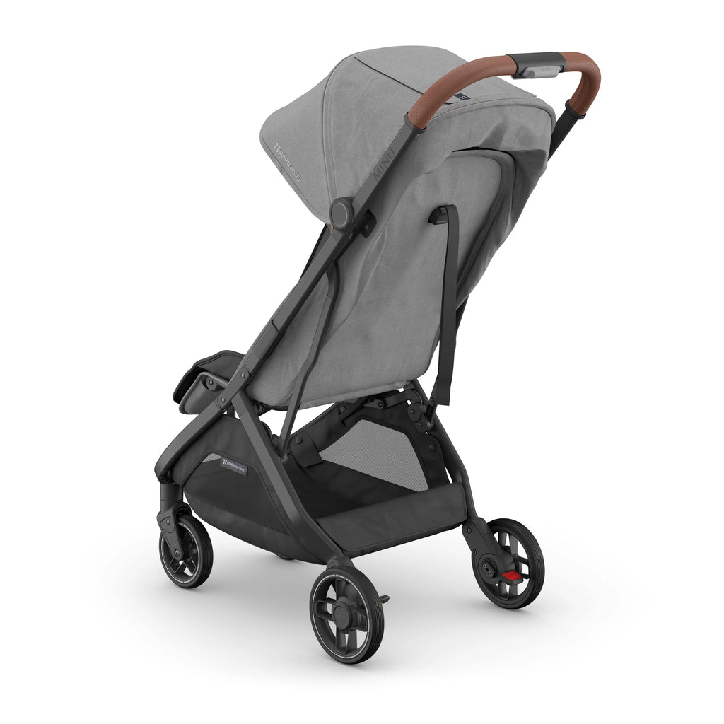UPPAbaby Minu V3 Stroller - Greyson (Charcoal Mélange/Carbon Frame/Saddle Leather) UPPAbaby