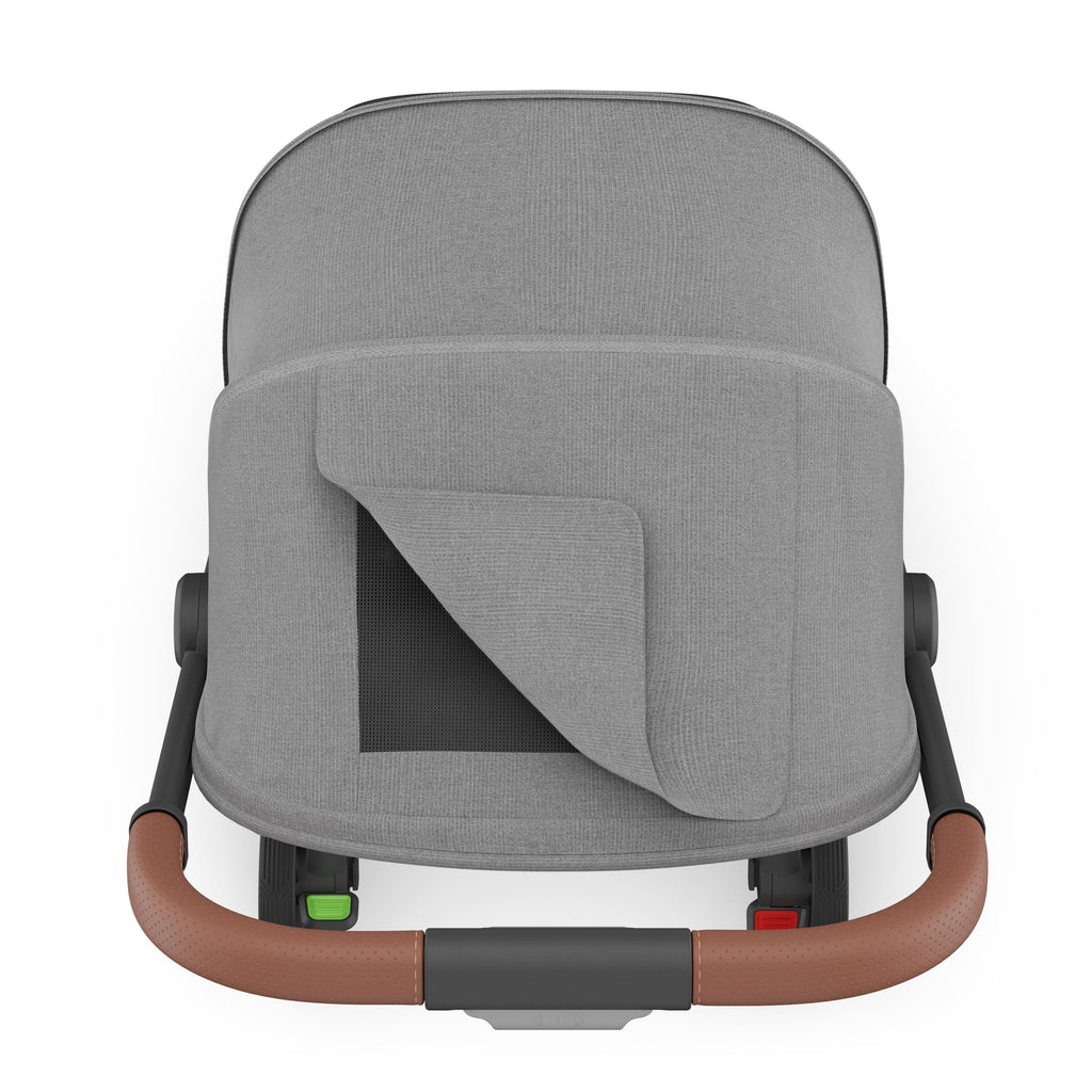 UPPAbaby Minu V3 Stroller - Greyson (Charcoal Mélange/Carbon Frame/Saddle Leather) UPPAbaby