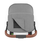 UPPAbaby Minu V3 Stroller - Greyson (Charcoal Mélange/Carbon Frame/Saddle Leather) UPPAbaby