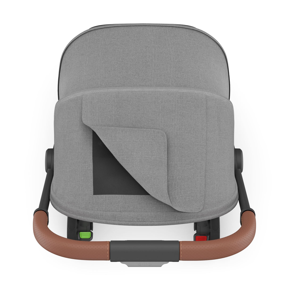 UPPAbaby Minu V3 Stroller - Greyson (Charcoal Mélange/Carbon Frame/Saddle Leather) UPPAbaby