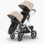 UPPAbaby Rumbleseat V3 - Declan (Oat Mélange/Silver Frame/Chestnut Leather) UPPAbaby