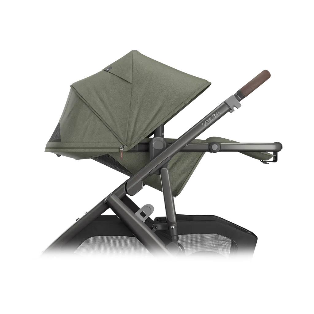 UPPAbaby Vista V3 Stroller - Evelyn (Meadow Green/Graphite Frame/Chestnut Leather) UPPAbaby