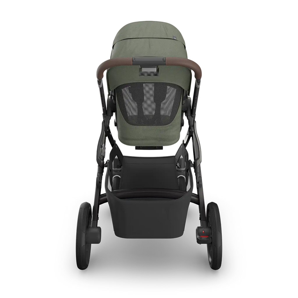 UPPAbaby Vista V3 Stroller - Evelyn (Meadow Green/Graphite Frame/Chestnut Leather) UPPAbaby